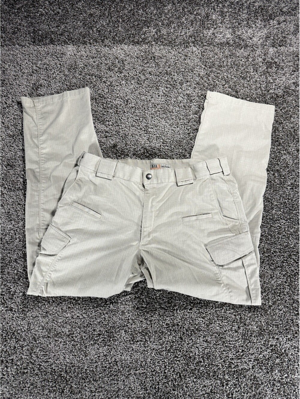 5.11 Tactical Cargo Pants Men's 34x30 Khaki Ripstop Canvas Work Utility Outdoor
